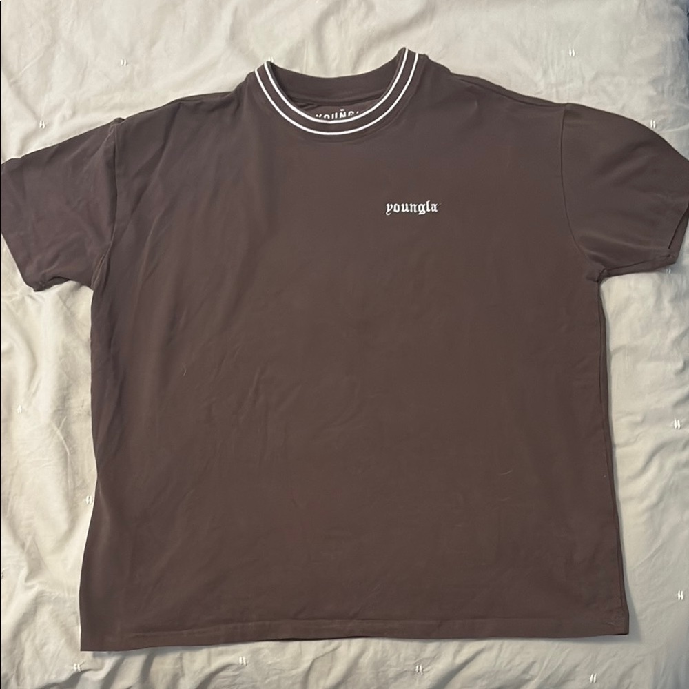 YoungLA Brown Short Sleeve Tee Classic Fit